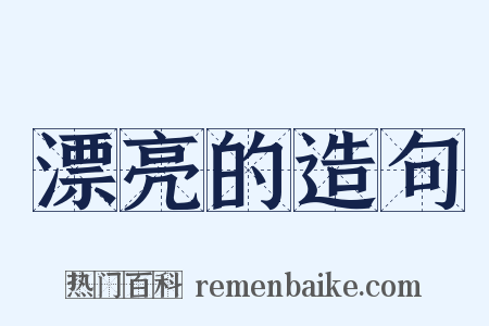 漂亮的造句是什么意思的图片